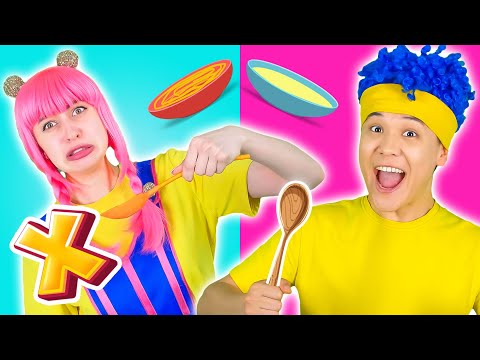 ¡Coma correctamente con cuchara, tenedor y palillos! | D Billions Canciones Infantiles