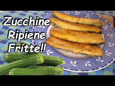 RICETTA ZUCCHINE RIPIENE IMPANATE FRITTE!!!- RICETTA FACILE E VELOCE DI NONN'ETTA E FIGLIETTA
