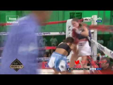 (DU 10) Evelyn Bermudez vs Vanesa Taborda - Boxeo(