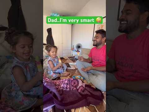 I’m very smart 😂🤪🥰😝🍦#ammu #cute #dad #icecream #viral #shorts