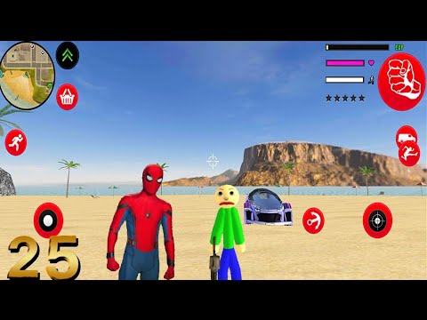 Baldi Stickman Rope Hero Vice Town #25 Android Gameplay