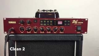 Video thumbnail for Yamaha DG-1000 preamp with motorized controls by surfguitarshredder