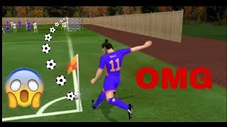 How to score directly from corner kick in dls17,18..