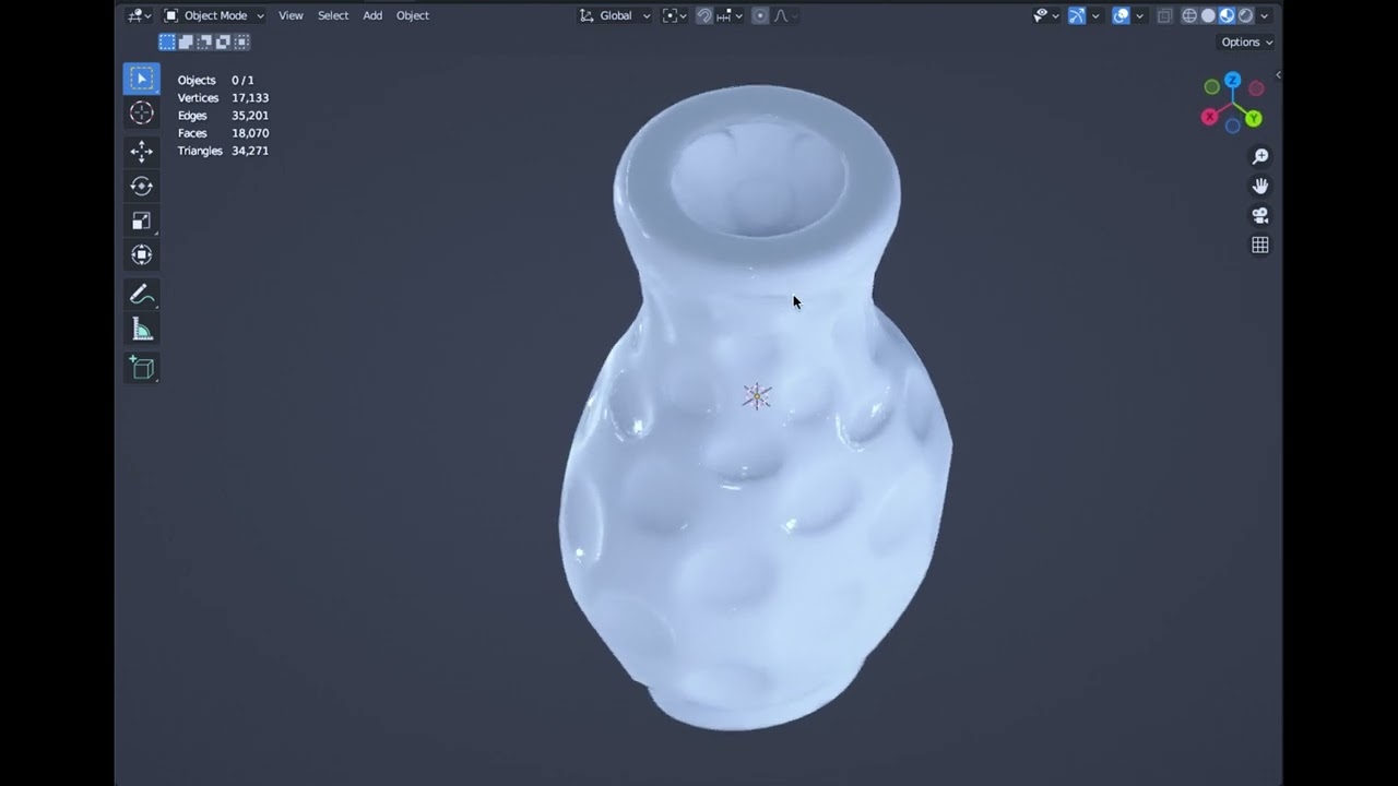 Porcelain vase 3D Model