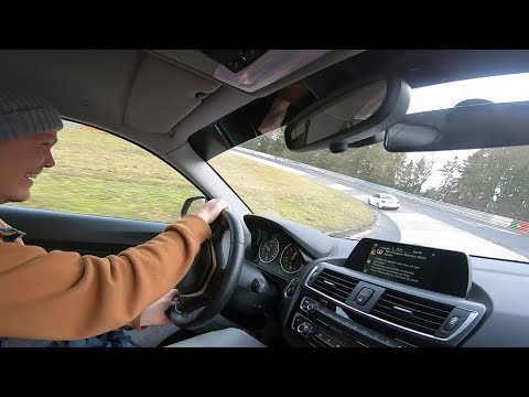 Driving a BMW around Nurburgring / Nordshcleife