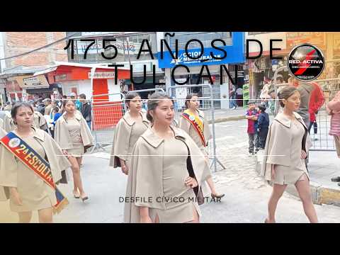 🎺 Tulcán vibró con su desfile por los 175 años de cantonización