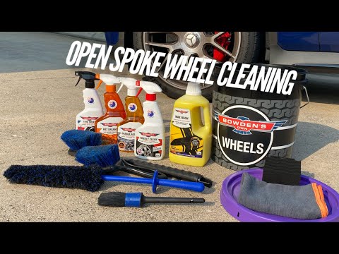 Cleaning modern open spoke wheels