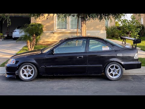 CIVIC GETS NEW CARBON FIBER PARTS!