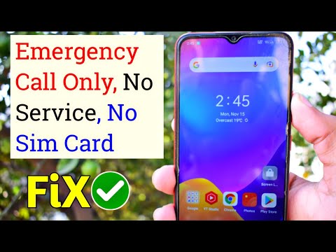 Fix Emergency Call Only, No Service, No Sim Card Problem on Android