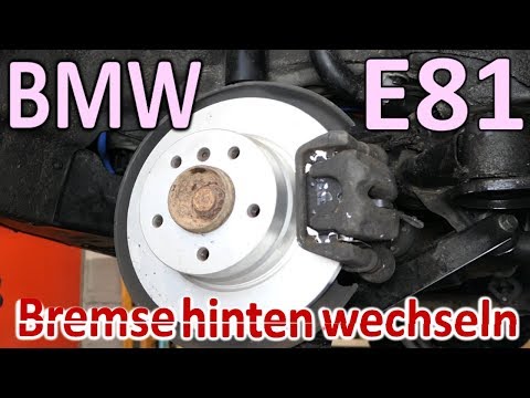 BMW E81 - E87 116i rear brake replacement