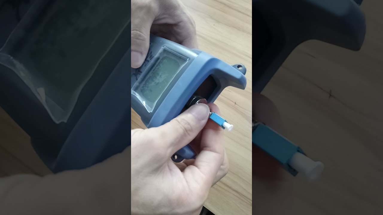 Optical Power Meter how to connect LC adapter