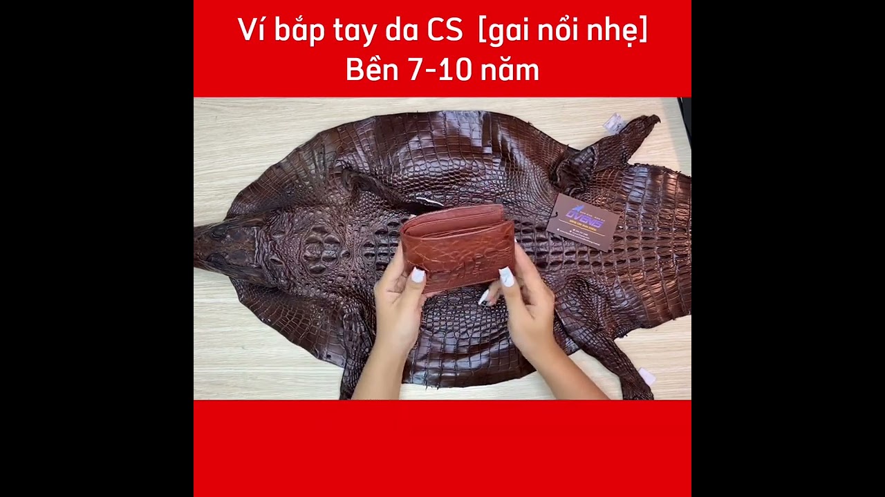 BIG SALE..! Bóp da bắp tay cá sấu [GAI NỔI NHẸ SIÊU ĐẸP]