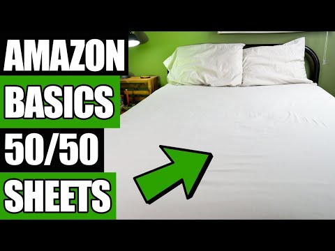 Amazon Basics Essential Cotton Blend Sheet Set Overview