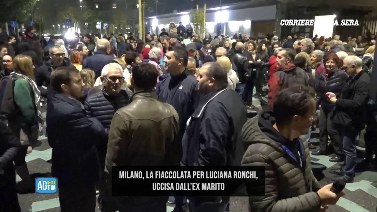 Milano, fiaccolata per la donna uccisa dal marito