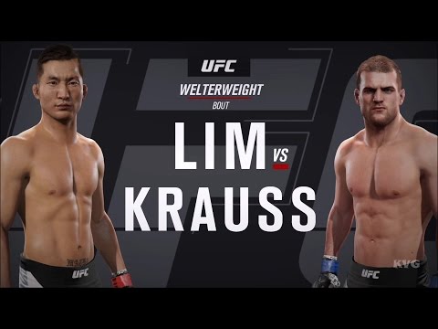 EA Sports UFC 2 - Hyun Gyu Lim vs Pascal Krauss | Gameplay (HD) [1080p60FPS]