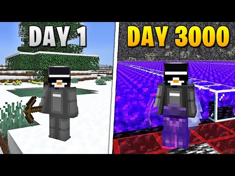 I Survived 3,000 Days in HARDCORE Minecraft [FULL MOVIE]