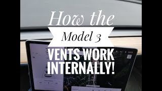 How the Model 3 dash vents work internally (I took the dash apart)
