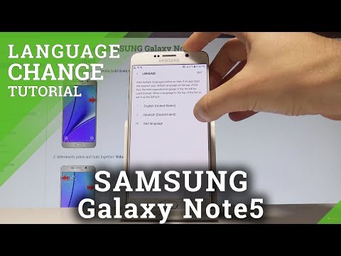 How to Choose Language for SAMSUNG Galaxy Note5 - Change Language |HardReset.Info