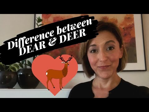 Learn to Pronounce DEER 🦌 & DEAR  💕- American English Pronunciation Lesson #learnenglish