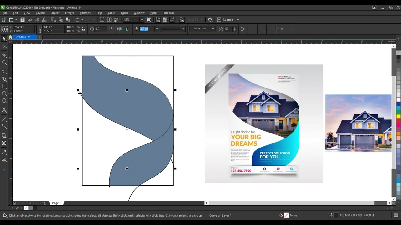 How to Create Corporate Flyer Design Template Using Coreldraw