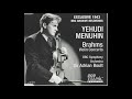 Yehudi Menuhin. Brahms Violin Concerto, BBC Symphony Orchestra, Sir Adrian Boult. (1943)