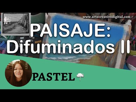 TEL Paisaje con difuminado Parte II - PASTEL Landscape with blur Part II