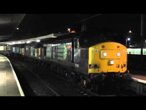 37229 with 37038/37603 DIT 6K73 Sellafield - Crewe flasks 29th November 2012