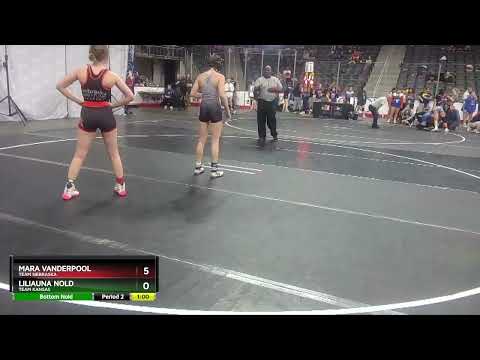 105 Lbs Champ. Round 1 - Mara Vanderpool, Team Nebraska Vs Liliauna Nold, Team Kansas 689f