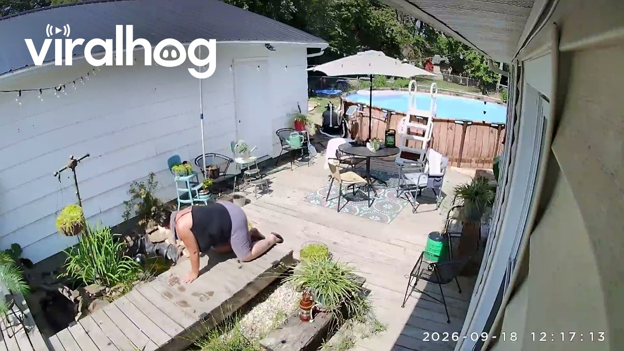 A Very Cushioned Nonchalant Fall || ViralHog