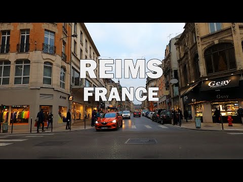 Reims, France - Driving Tour 4K