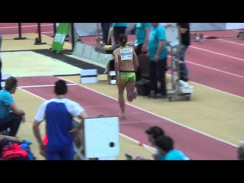 Gugl Indoor 2014 - Weitsprung mit Marina Kraushofer