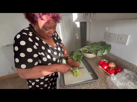 We are cooking our Zimbabwe staple meal relish and sadza part 1: Relish