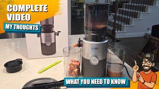 Cold Press Juicer Review | 5.4" Wide Chute Whole Fruit Test