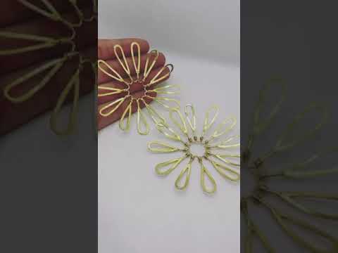 Hook earring designer brass earrings