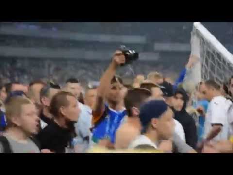 Conflict between hooligans and ordinary fans of Dynamo Kiev 04.06.2015