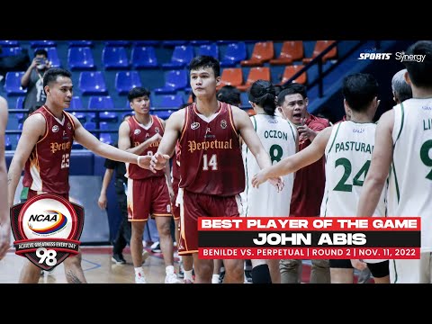 NCAA Season 98 | Best Player: John Abis (Perpetual vs Benilde) | Men's Basketball Tournament Round 2