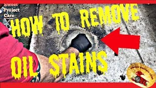 The Fastest Way To REMOVE OIL STAINS From Driveways & Garage Floors