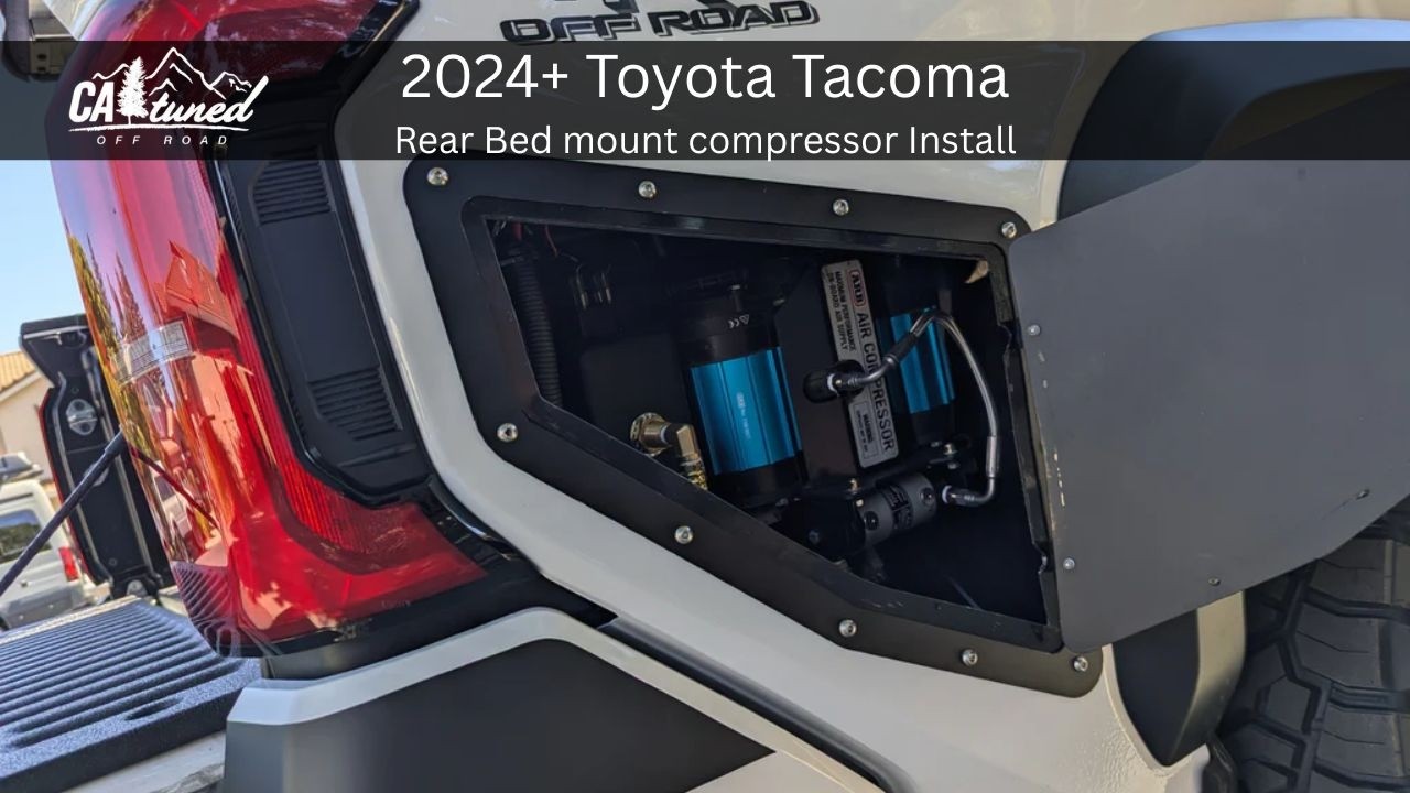 Watch: CAtuned Off-Road ARB Twin Air Compressor Rear Bed Mount for Toyota Tacoma