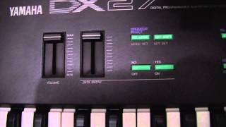 Video thumbnail for Yamaha DX-27  vintage synth review by Stephen Mendes