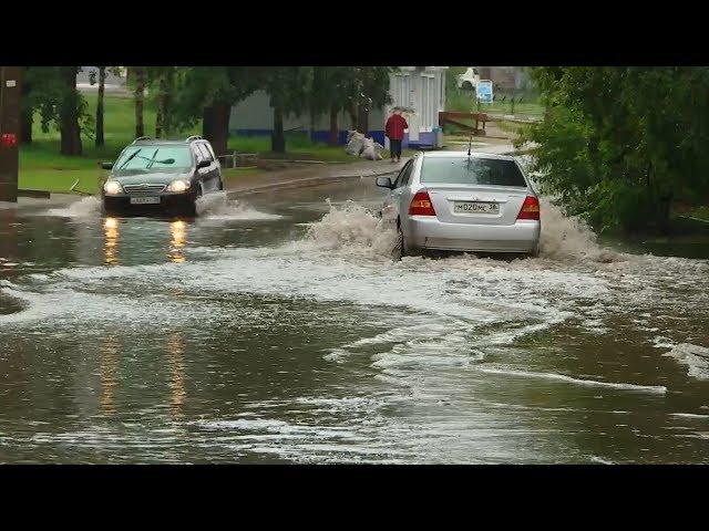 Город затопило