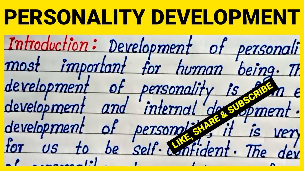 Write English Essay on Personality Development | Best Easy Personality Development English Essay