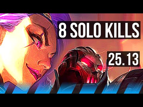 KATARINA vs VIKTOR (MID) | 8 solo kills, 16/2/4, Godlike | EUW Master | 25.13