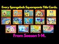 Every Spongebob Squarepants Title Cards From Season 1 14