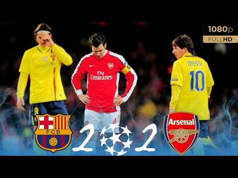 Barcelona vs Arsenal 2-2 | 2009-2010 UCL HD Highlights | Epic Match Recap!