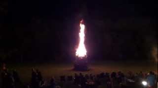 preview picture of video 'Camp St. Basil Bonfire 2012 - Barkley Lake'