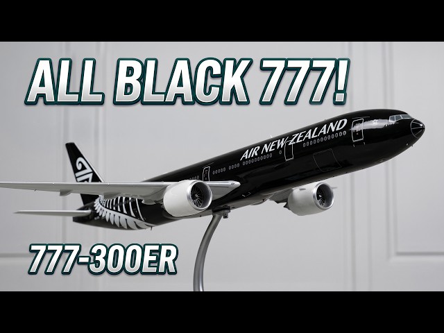 Vídeo relacionado con Modelo de aleación Modelo 1/300 Newzealand Black 777 para colección y exhibición