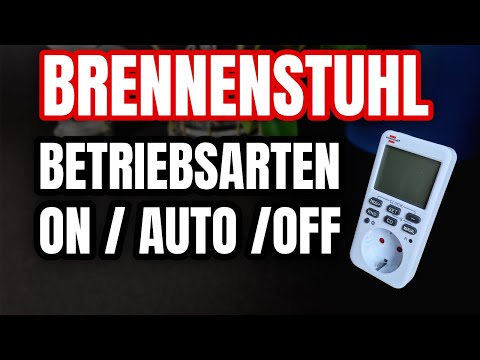Brennenstuhl Zeitschaltuhr comfortline Betriebsarten einstellen On Off Auto
