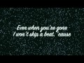 Hanson - Even When You're Gone - Lyrics on Screen.m4v