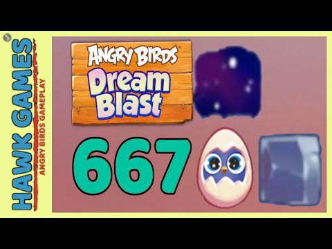 Angry Birds Dream Blast Level 667 - Walkthrough, No Boosters