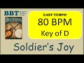 Soldier's Joy  - bluegrass backing track 80